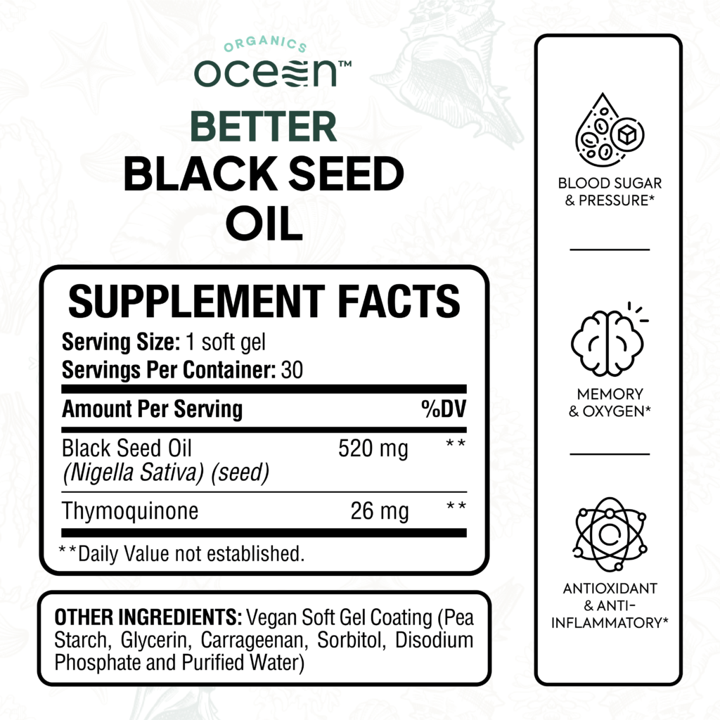 Modern Supplement Packaging Design for Better Black Seed Oil

3D Bottle Render & Shopify Product Page Design for Better Black Seed Oil
A clean, clinical layout with botanical cues — designed to earn trust, educate buyers, and dominate digital shelves.